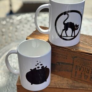 2 Halloween Holiday Fun Mugs